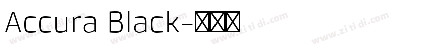 Accura Black字体转换 Accura Black字体转换